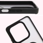 Carcasa Bizon Hybrid Ring compatibila cu Xiaomi Redmi Note 14 5G, Negru 4 - lerato.ro