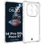 Carcasa Bizon Salpa compatibila cu Xiaomi Redmi Note 14 Pro 5G / Poco X7, Transparent 3 - lerato.ro