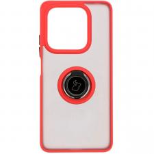 Huse si carcase Xiaomi , Carcasa Bizon Hybrid Ring compatibila cu Xiaomi Redmi Note 14 5G, Rosu, lerato.ro