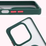 Carcasa Bizon Hybrid Ring compatibila cu Xiaomi Redmi Note 14 5G, Verde 4 - lerato.ro