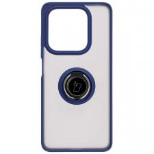 Huse si carcase Xiaomi , Carcasa Bizon Hybrid Ring compatibila cu Xiaomi Redmi Note 14 5G, Albastru, lerato.ro