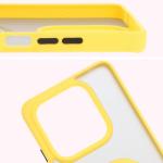 Carcasa Bizon Hybrid Ring compatibila cu Xiaomi Redmi Note 14 5G, Galben 4 - lerato.ro