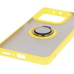 Carcasa Bizon Hybrid Ring compatibila cu Xiaomi Redmi Note 14 5G, Galben 6 - lerato.ro