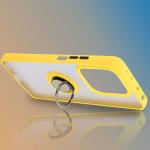 Carcasa Bizon Hybrid Ring compatibila cu Xiaomi Redmi Note 14 5G, Galben 7 - lerato.ro