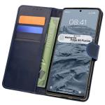 Husa flip cover Bizon Pocket compatibila cu Motorola Edge 50 Fusion, Navy Blue 3 - lerato.ro