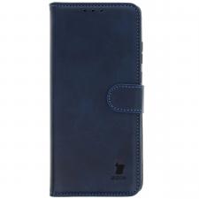Husa flip cover Bizon Pocket compatibila cu Motorola Edge 50 Fusion, Navy Blue