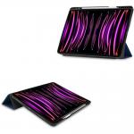 Husa Bizon Tab Lizard compatibila cu iPad Pro 11 inch 2022/2021/2020/2018, Dark Blue 3 - lerato.ro