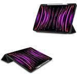 Husa Bizon Tab Lizard compatibila cu iPad Pro 11 inch 2022/2021/2020/2018, Negru 3 - lerato.ro