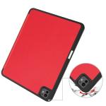 Husa Bizon Tab Lizard compatibila cu iPad Pro 13 inch 2024 / 2025, Rosu 4 - lerato.ro