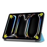 Husa Bizon Tab Croc compatibila cu iPad Pro 11 inch 2024 / 2025, Albastru 6 - lerato.ro