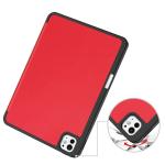 Husa Bizon Tab Lizard compatibila cu iPad Pro 11 inch 2024 / 2025, Rosu 4 - lerato.ro