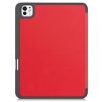 Husa Bizon Tab Lizard compatibila cu iPad Pro 11 inch 2024 / 2025, Rosu 7 - lerato.ro