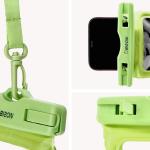 Husa waterproof universala Bizon Case Hydrofloat pentru dispozitive 6.3 inch, Verde 12 - lerato.ro
