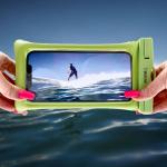 Husa waterproof universala Bizon Case Hydrofloat pentru dispozitive 6.3 inch, Verde 11 - lerato.ro