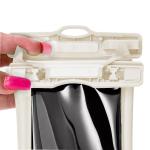 Husa waterproof universala Bizon Case Hydrofloat pentru dispozitive 6.3 inch, Ecru 8 - lerato.ro