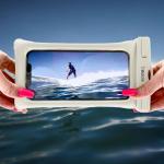 Husa waterproof universala Bizon Case Hydrofloat pentru dispozitive 6.3 inch, Ecru 11 - lerato.ro