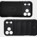 Kit protectie 2 in 1 BizonMobile, Carcasa Bizon Tur si Folie sticla securizata Bizon Glass Edge, compatibil cu iPhone 17 Pro Max, Negru 8 - lerato.ro
