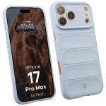 Kit protectie 2 in 1 BizonMobile, Carcasa Bizon Tur si Folie sticla securizata Bizon Glass Edge, compatibil cu iPhone 17 Pro Max, Light Blue 4 - lerato.ro
