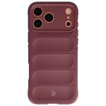 Kit protectie 2 in 1 BizonMobile, Carcasa Bizon Tur si Folie sticla securizata Bizon Glass Edge, compatibil cu iPhone 17 Pro Max, Dark Purple 3 - lerato.ro
