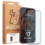 Kit protectie 2 in 1 BizonMobile, Carcasa Bizon Tur si Folie sticla securizata Bizon Glass Edge, compatibil cu iPhone 17 Pro Max, Dark Purple 11 - lerato.ro