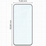 Set protectie 3in1 Bizon Glass Edge Pack, 2 folii sticla ecran + 1 folie sticla camera foto, compatibil cu Xiaomi 17T, Negru 3 - lerato.ro