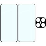 Set protectie 3in1 Bizon Glass Edge Pack, 2 folii sticla ecran + 1 folie sticla camera foto, compatibil cu Xiaomi 17T, Negru 7 - lerato.ro