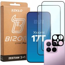 Set protectie 4in1 Bizon Glass Clear Pack, 3 folii sticla ecran + 1 folie sticla camera foto, compatibil cu Xiaomi 17T, Transparent