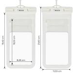 Set 2 huse waterproof universale Bizon Case Hydrowrap pentru dispozitive 6.9 inch, Ecru 12 - lerato.ro