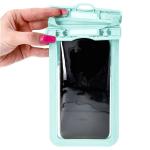 Set 2 huse waterproof universale Bizon Case Hydrowrap pentru dispozitive 6.9 inch, Mint 9 - lerato.ro