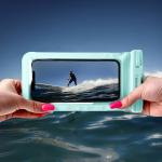 Set 2 huse waterproof universale Bizon Case Hydrowrap pentru dispozitive 6.9 inch, Mint 10 - lerato.ro