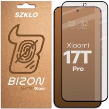 Folii protectie telefoane Xiaomi, Folie sticla securizata Bizon Glass Matte compatibila cu Xiaomi 17T Pro, Negru, lerato.ro