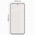 Folie sticla securizata Bizon Glass Matte compatibila cu Xiaomi 17T Pro, Negru 3 - lerato.ro