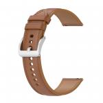 Curea din piele ecologica Bizon Strap Watch Casual compatibila cu Samsung Galaxy Watch FE / 7 / 6 / 6 Classic / 5 / 5 Pro / 4, Maro 4 - lerato.ro