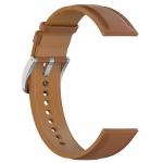 Curea din piele ecologica Bizon Strap Watch Casual compatibila cu Samsung Galaxy Watch FE / 7 / 6 / 6 Classic / 5 / 5 Pro / 4, Maro 6 - lerato.ro