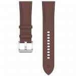 Curea din piele ecologica Bizon Strap Watch Casual compatibila cu Samsung Galaxy Watch FE / 7 / 6 / 6 Classic / 5 / 5 Pro / 4, Dark Brown 7 - lerato.ro
