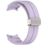 Curea din silicon BizonMobile compatibila cu Samsung Galaxy Watch FE/7/6/6 Classic/5/5 Pro/4/4 Classic, Light Purple 4 - lerato.ro