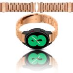 Curea din otel inoxidabil Bizon Strap Watch Aura compatibila cu Samsung Galaxy Watch FE/7/6/6 Classic/5/5 Pro/4/4 Classic, Rose Gold 6 - lerato.ro
