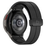 Curea din silicon BizonMobile compatibila cu Samsung Galaxy Watch FE/7/6/6 Classic/5/5 Pro/4/4 Classic, Negru 7 - lerato.ro
