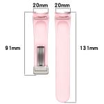 Curea din silicon BizonMobile compatibila cu Samsung Galaxy Watch FE/7/6/6 Classic/5/5 Pro/4/4 Classic, Light Pink 3 - lerato.ro