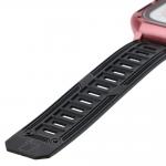 Curea din poliuteran Bizon Strap Watch Armor cu rama de protectie compatibila cu Apple Watch Ultra 49mm, Light Pink 5 - lerato.ro