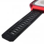 Curea din poliuteran Bizon Strap Watch Armor cu rama de protectie compatibila cu Apple Watch Ultra 49mm, Rosu 5 - lerato.ro
