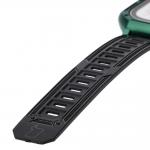 Curea din poliuteran Bizon Strap Watch Armor cu rama de protectie compatibila cu Apple Watch Ultra 49mm, Verde 5 - lerato.ro