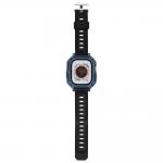 Curea din poliuteran Bizon Strap Watch Armor cu rama de protectie compatibila cu Apple Watch Ultra 49mm, Dark Blue 6 - lerato.ro