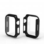 Carcasa cu protectie ecran din sticla securizata BizonMobile compatibila cu Apple Watch 8/7 45mm, Negru 10 - lerato.ro