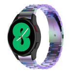 Curea din otel inoxidabil Bizon Strap Watch Aura compatibila cu Samsung Galaxy Watch FE/7/6/6 Classic/5/5 Pro/4/4 Classic, Multicolor 2 - lerato.ro