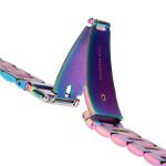 Curea din otel inoxidabil Bizon Strap Watch Aura compatibila cu Samsung Galaxy Watch FE/7/6/6 Classic/5/5 Pro/4/4 Classic, Multicolor 5 - lerato.ro