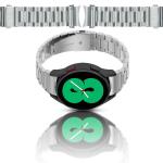 Curea din otel inoxidabil Bizon Strap Watch Aura compatibila cu Samsung Galaxy Watch FE/7/6/6 Classic/5/5 Pro/4/4 Classic, Silver 3 - lerato.ro