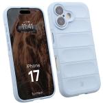 Kit protectie 2 in 1 BizonMobile, Carcasa Bizon Tur si Folie sticla securizata Bizon Glass Edge, compatibil cu iPhone 17, Light Blue 4 - lerato.ro