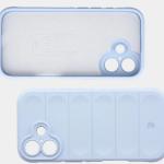 Kit protectie 2 in 1 BizonMobile, Carcasa Bizon Tur si Folie sticla securizata Bizon Glass Edge, compatibil cu iPhone 17, Light Blue 8 - lerato.ro