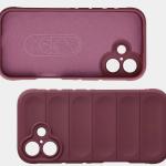 Kit protectie 2 in 1 BizonMobile, Carcasa Bizon Tur si Folie sticla securizata Bizon Glass Edge, compatibil cu iPhone 17, Dark Purple 8 - lerato.ro